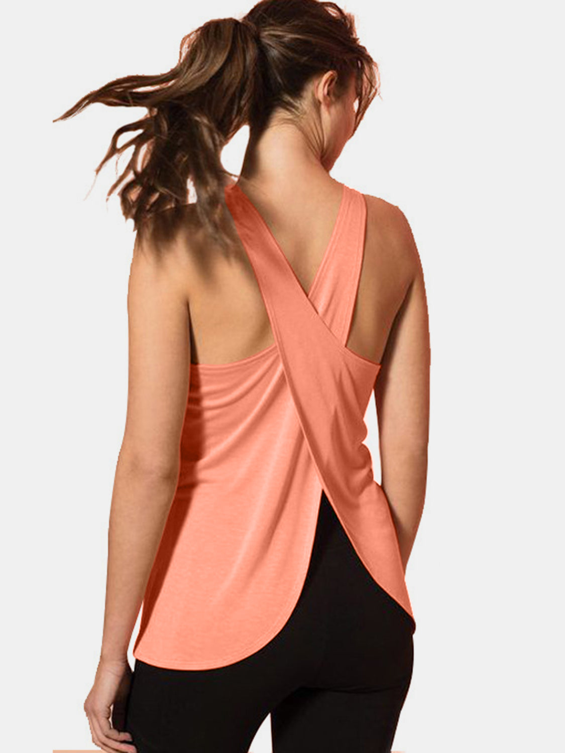Crisscross Scoop Neck Active Tank - House of Binx