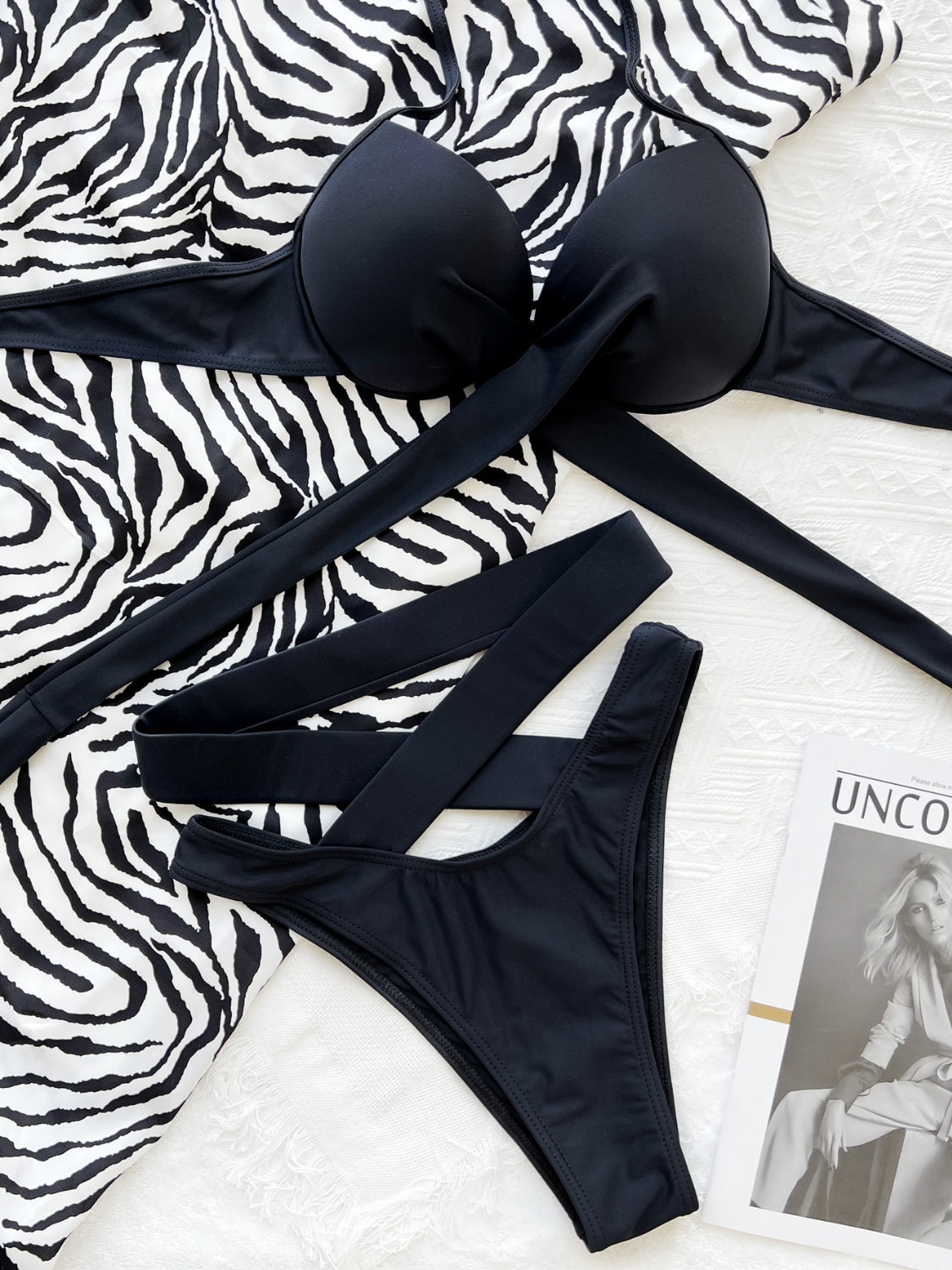 Crisscross Halter Neck Bikini Set - House of Binx