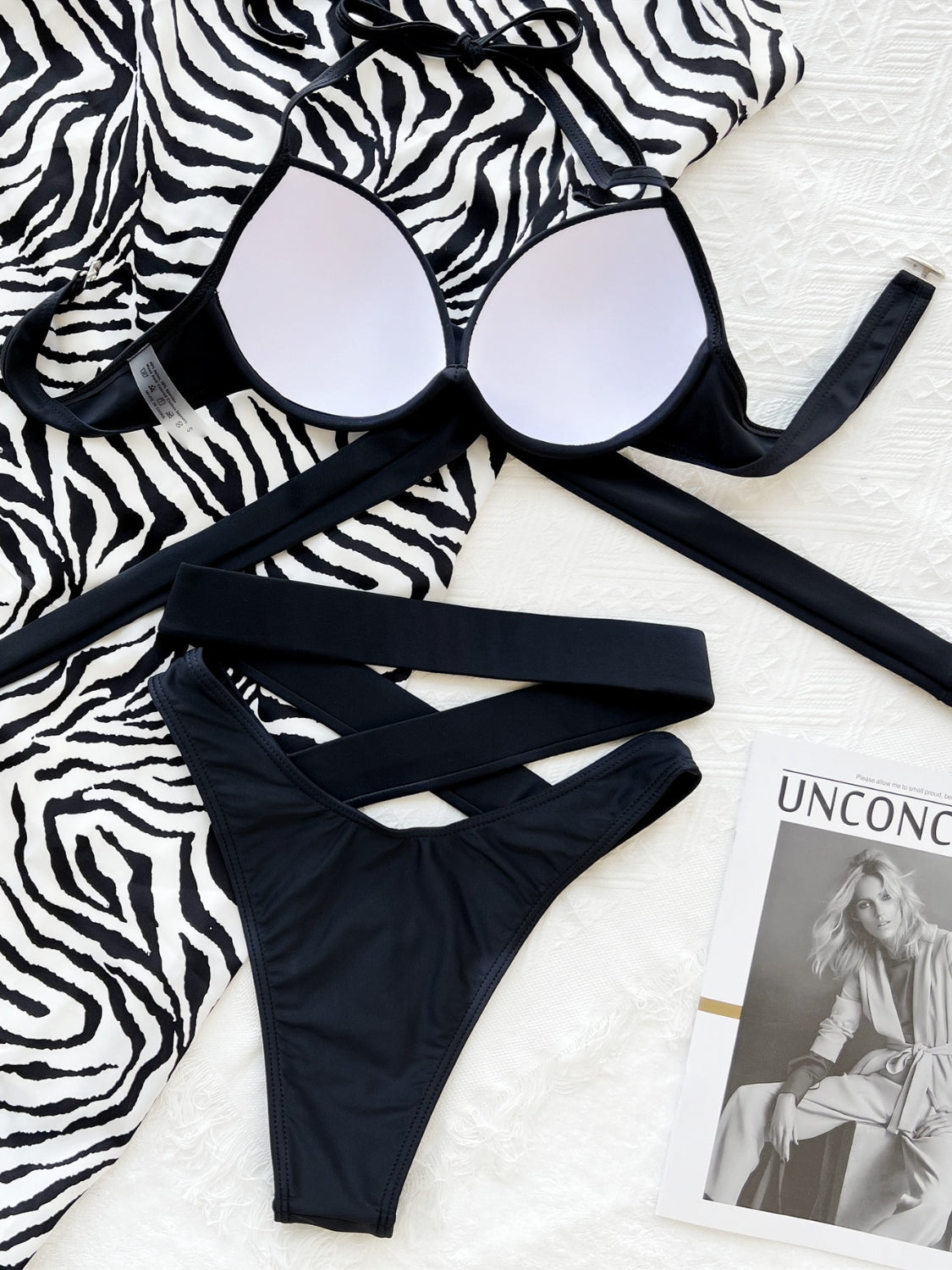 Crisscross Halter Neck Bikini Set - House of Binx