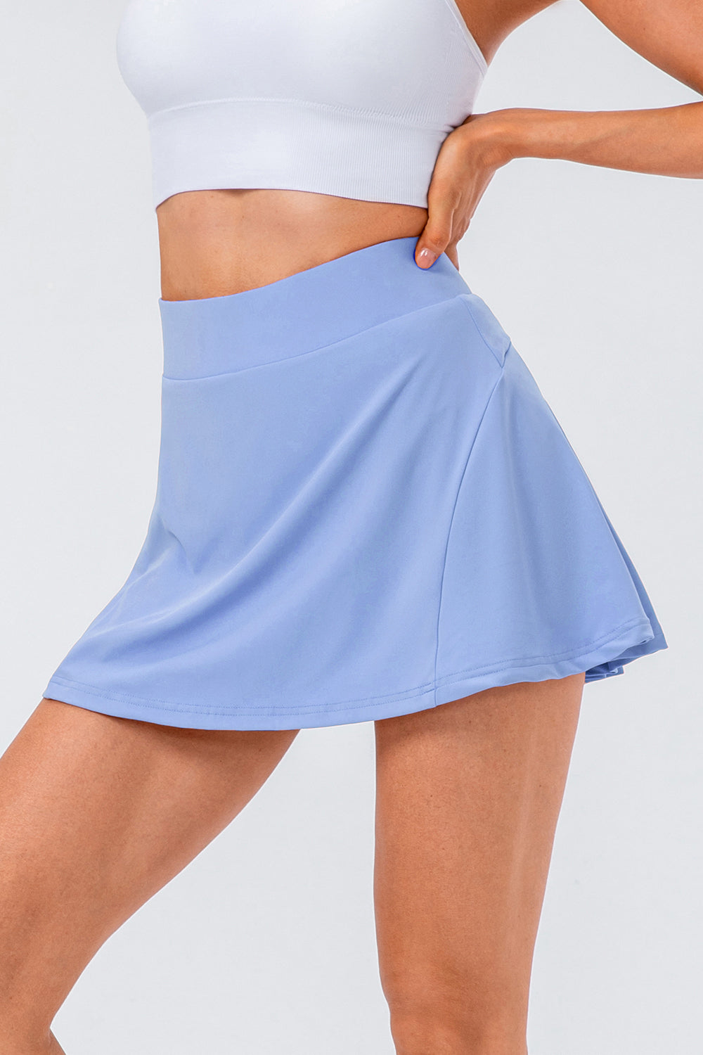 High Waist Pleated Active Skirt - House of Binx