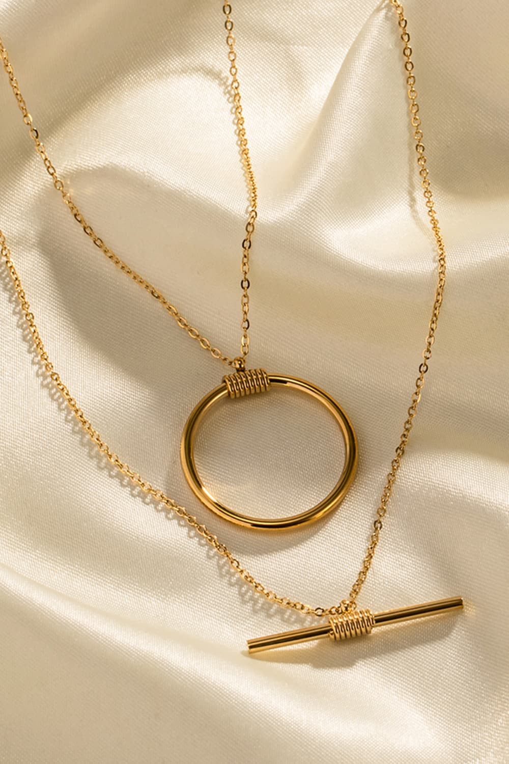 Double-Layered Stainless Steel Necklace - House of Binx