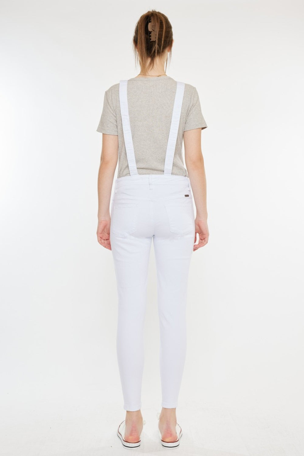 Kancan Distressed Skinny Denim Overalls - House of Binx