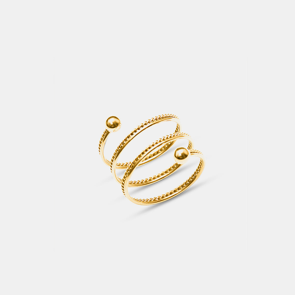 Titanium Steel Wrap Ring - House of Binx