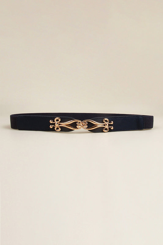 Alloy Buckle Elastic Belt - House of Binx