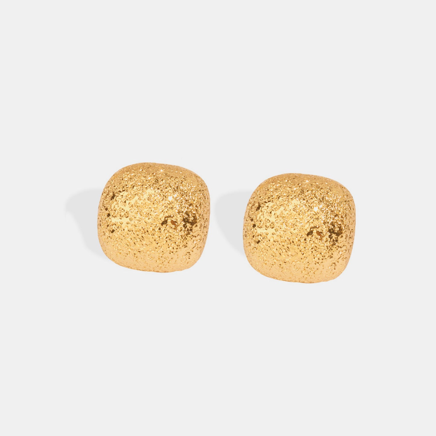 Gold-Plated Geometric Stud Earrings - House of Binx