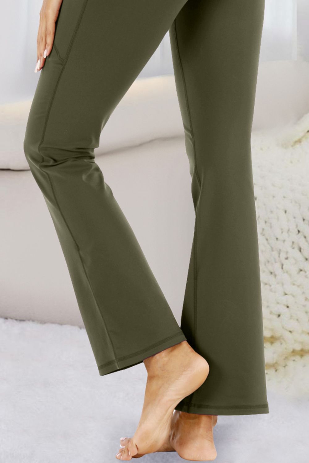 Pocketed High Waist Active Pants - House of Binx