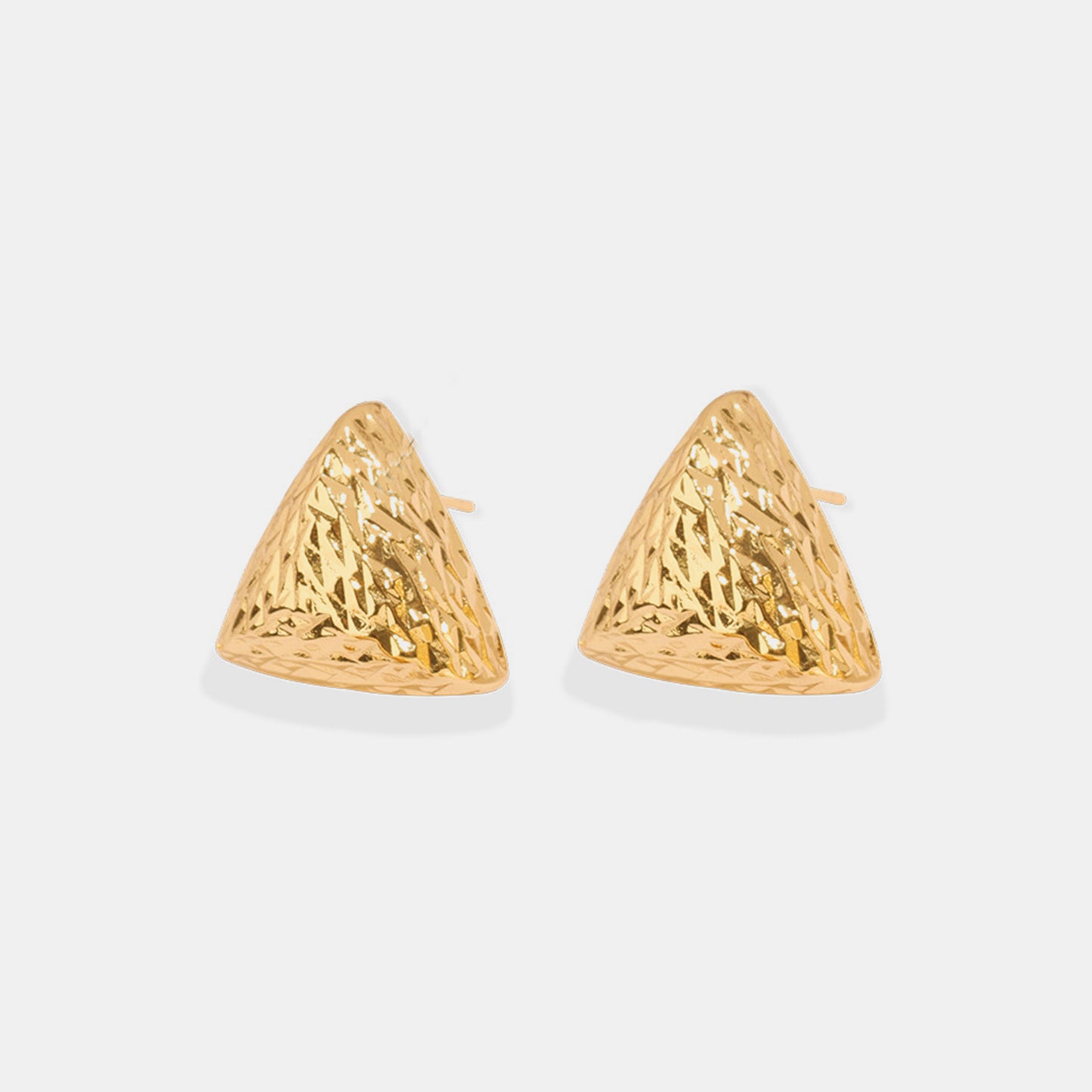 Gold-Plated Geometric Stud Earrings - House of Binx