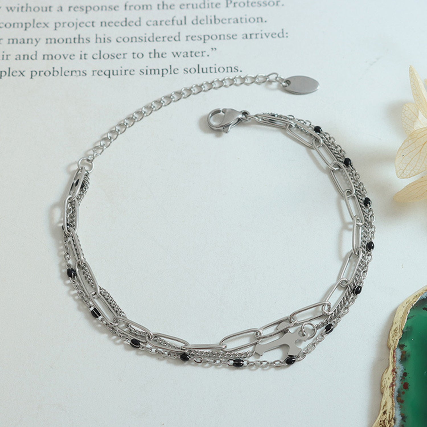 Titanium Steel Three-Layered Bracelet - House of Binx