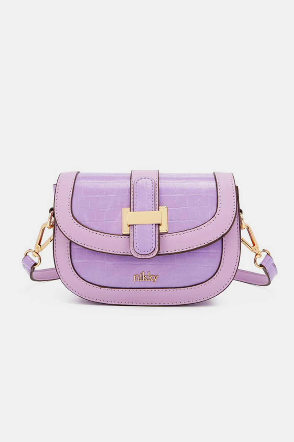 Nicole Lee USA Croc Embossed Crossbody Bag - House of Binx