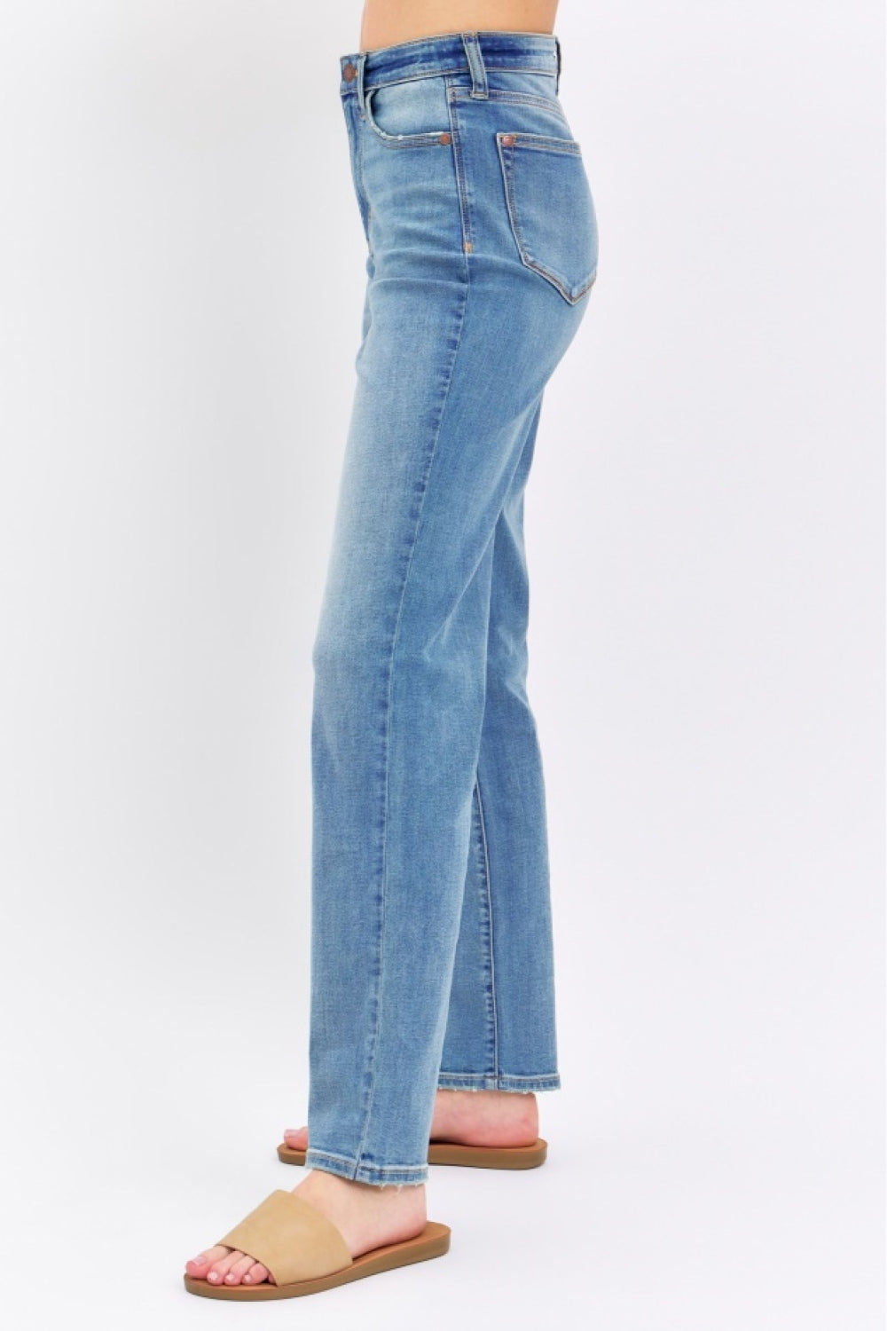 Judy Blue Full Size High Waist Straight Jeans - House of Binx