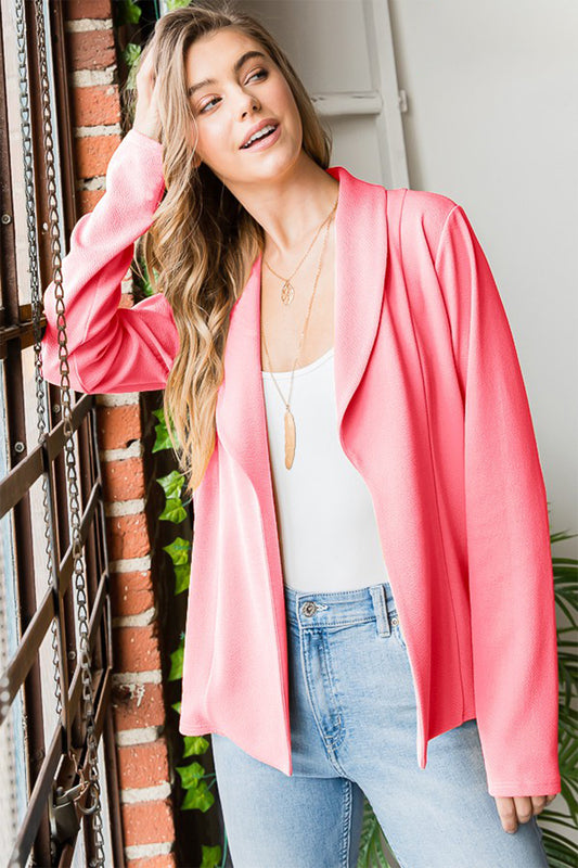 Heimish Open Front Long Sleeve Blazer - House of Binx