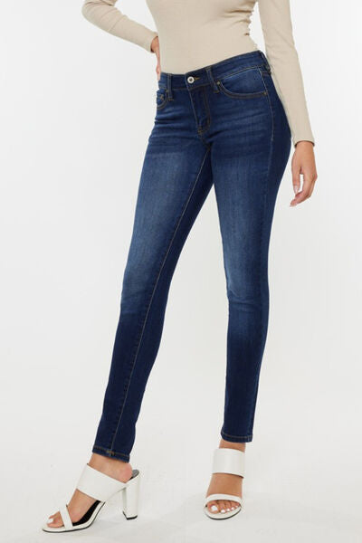 Kancan Mid Rise Gradient Skinny Jeans - House of Binx