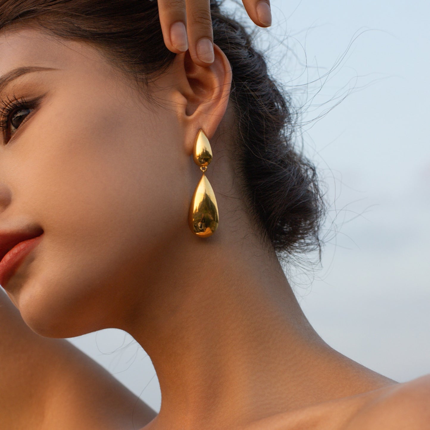 Stainless Steel Dangle Earrings - House of Binx