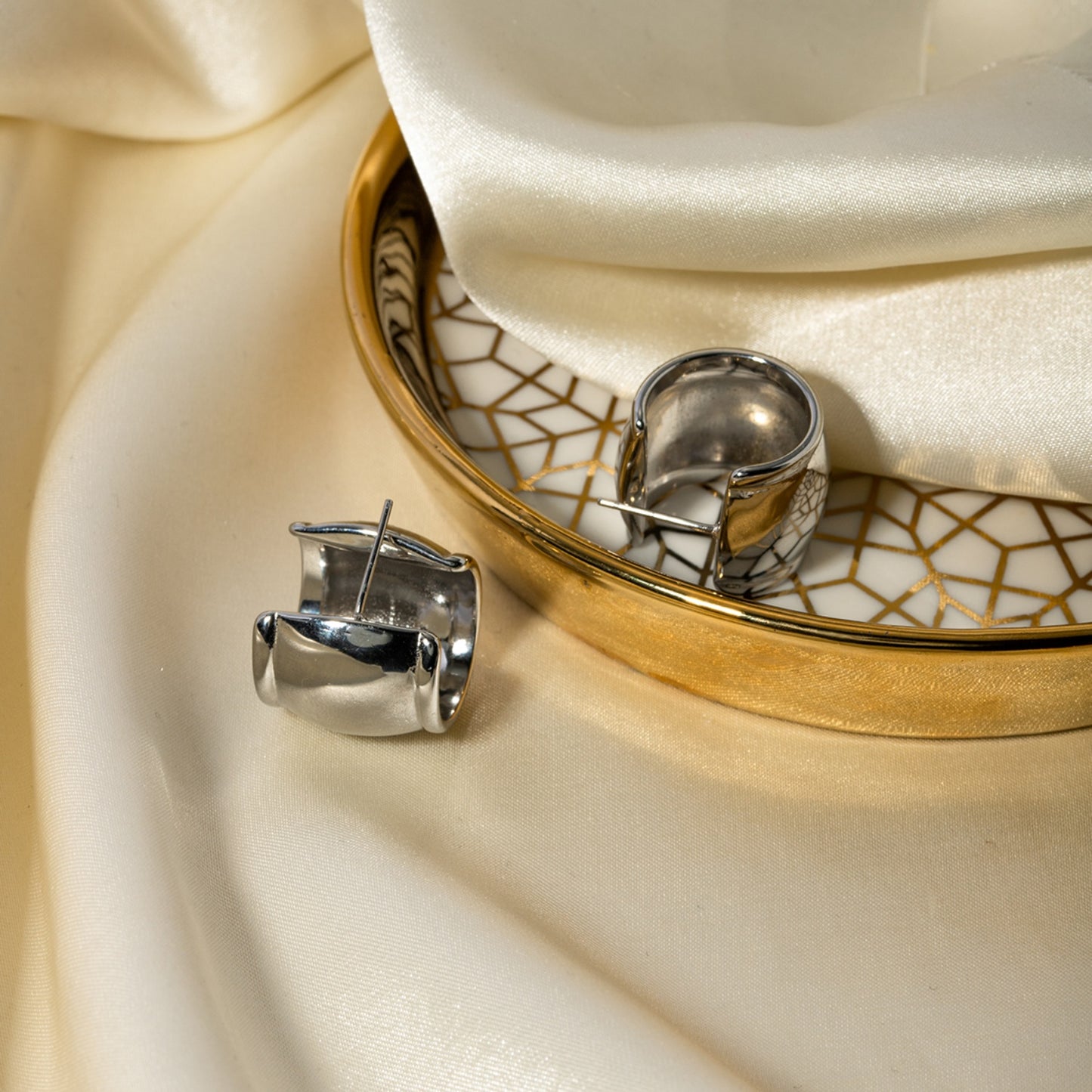 Stainless Steel C-Hoop Earrings - House of Binx
