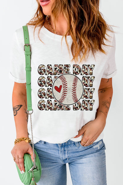 GAME DAY Round Neck Short Sleeve T-Shirt - House of Binx 