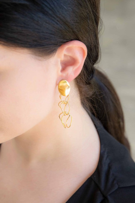 Get Jiggy Chain Earrings - House of Binx 