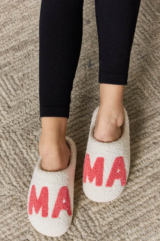 Melody MAMA Pattern Cozy Slippers - House of Binx 