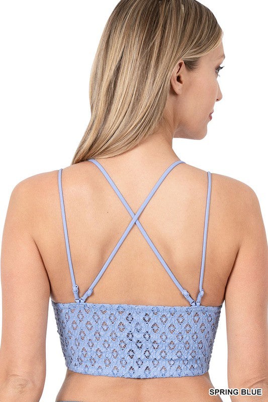 Crochet Lace Bralette with Bra Pads - House of Binx 