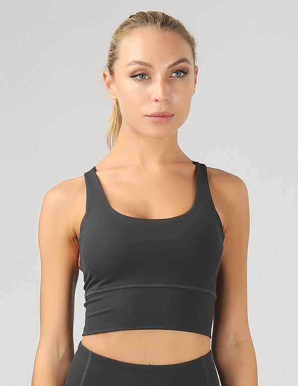 Strappy Back Active Crop Top - House of Binx 