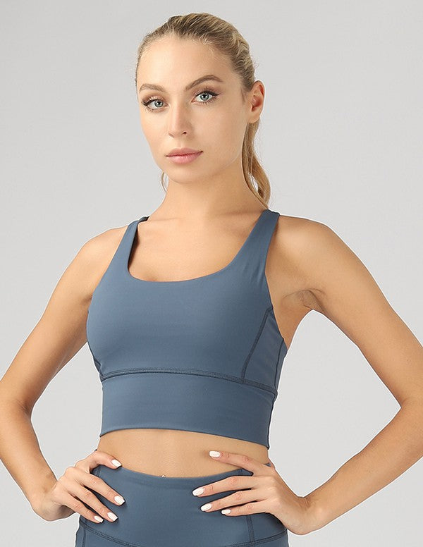 Strappy Back Active Crop Top - House of Binx 