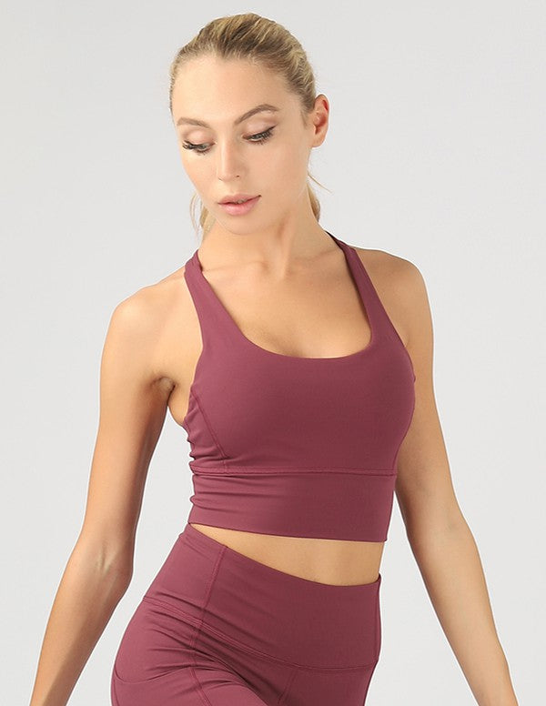 Strappy Back Active Crop Top - House of Binx 