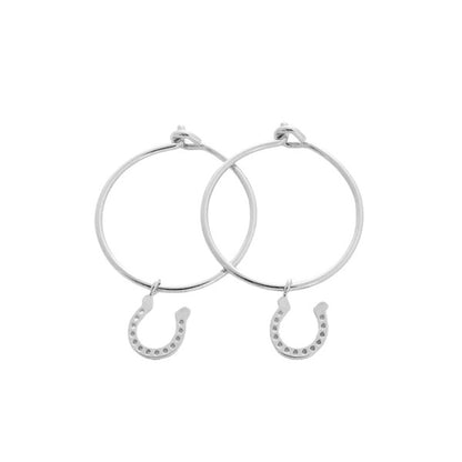 Magic Charm Horseshoe Hoops - House of Binx 