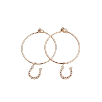 Magic Charm Horseshoe Hoops - House of Binx 