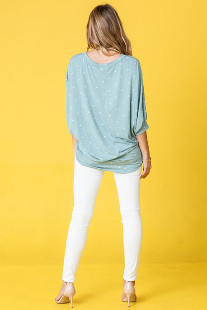 Polka Dot Dolman Tunic - House of Binx 