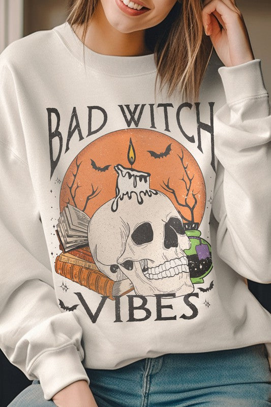 BAD WITCH VIBES Graphic Sweatshirt