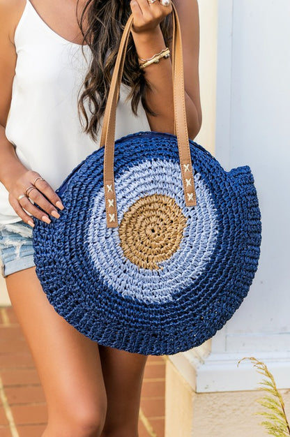 Straw Circle Tote - House of Binx 