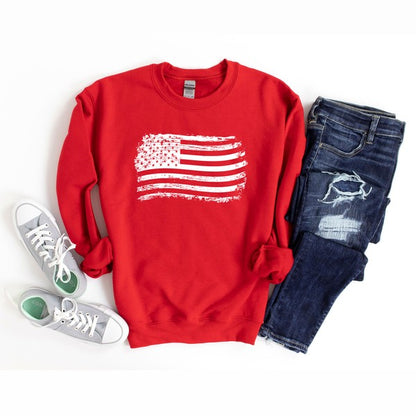 USA Flag Graphic Sweatshirt - House of Binx 