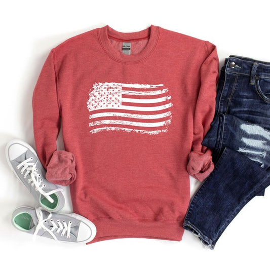 USA Flag Graphic Sweatshirt - House of Binx 