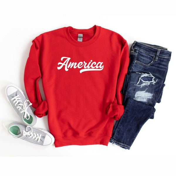 America Graphic Sweatshirt - House of Binx 