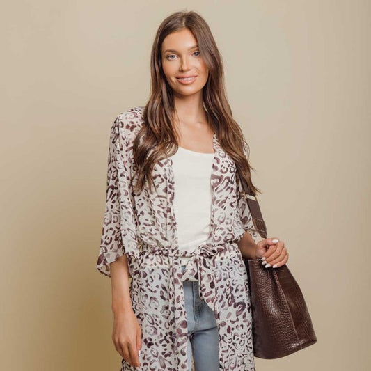 Cheetah Kimono - House of Binx