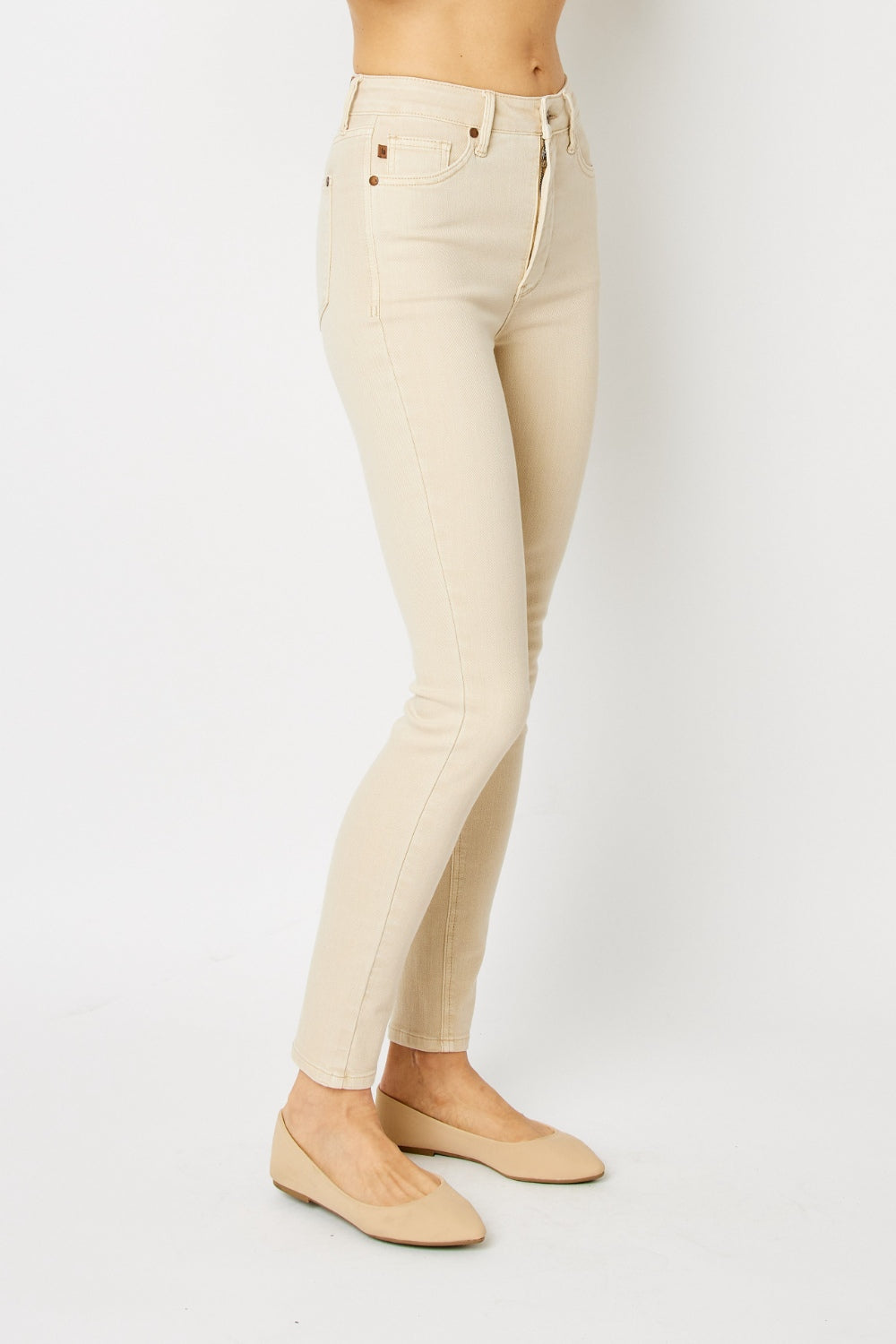 Judy Blue Full Size Garment Dyed Tummy Control Skinny Jeans - House of Binx 