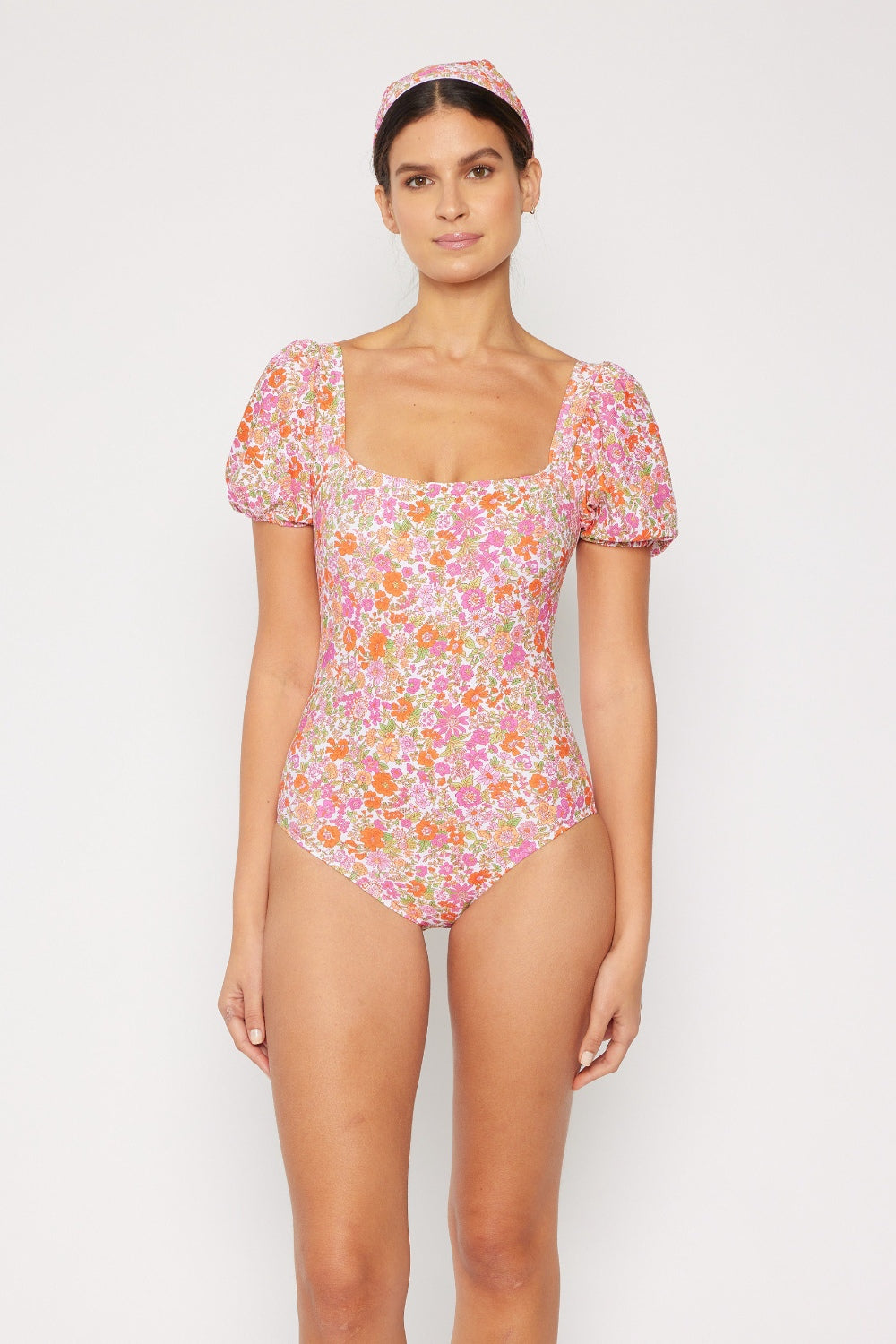 Marina West Swim Floral Puff Sleeve One-Piece - House of Binx 