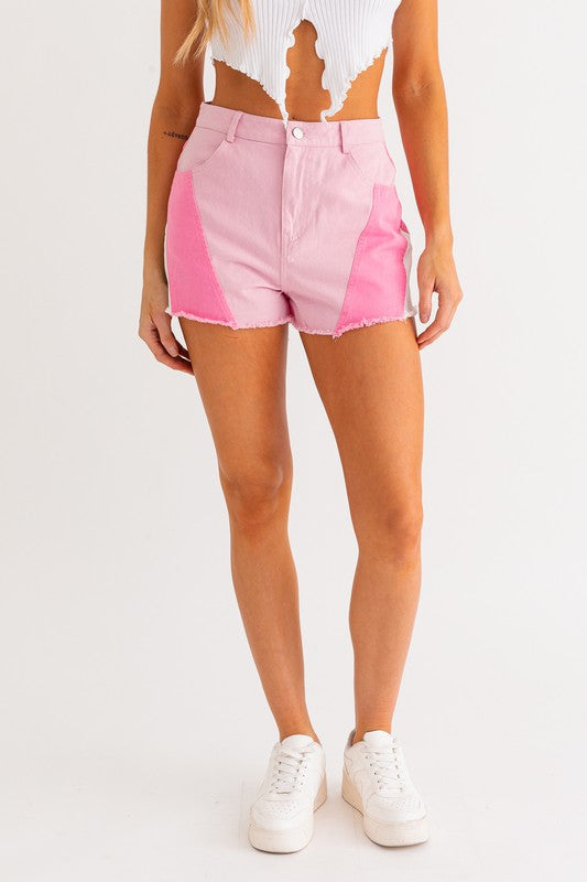 Color Blocked Shorts - House of Binx 