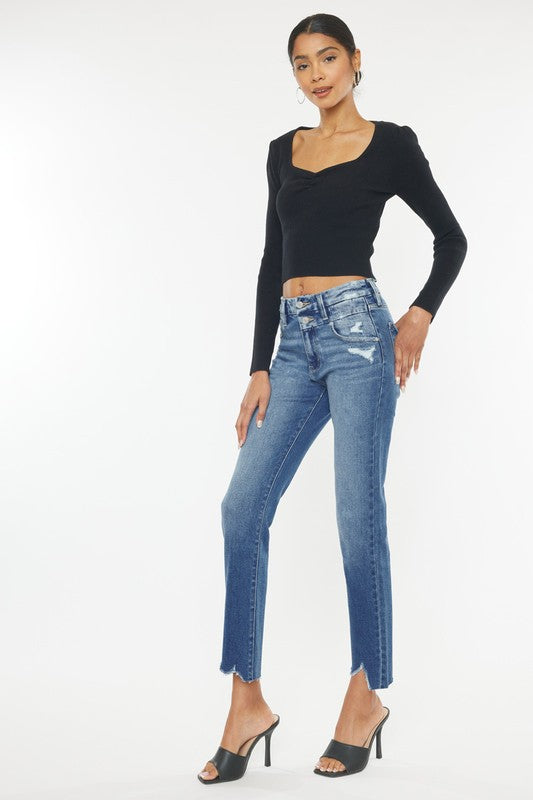 High Rise Slim Straight - House of Binx 