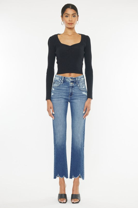 High Rise Slim Straight - House of Binx 