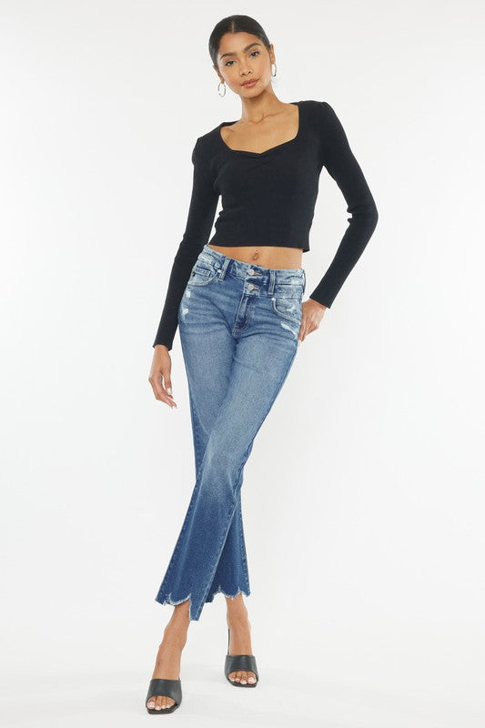 High Rise Slim Straight - House of Binx 