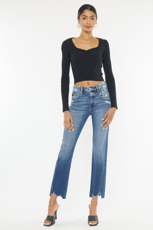 High Rise Slim Straight - House of Binx 