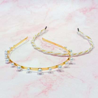 Precious Pearl Headband Set Of 2 - House of Binx 