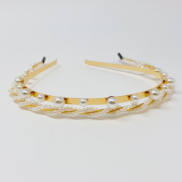 Precious Pearl Headband Set Of 2 - House of Binx 