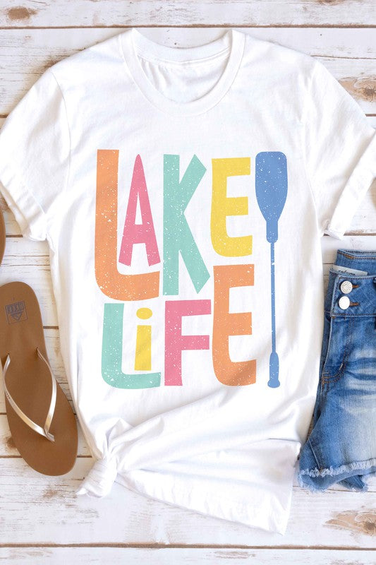 LAKE LIFE GRAPHIC T-SHIRT - House of Binx 