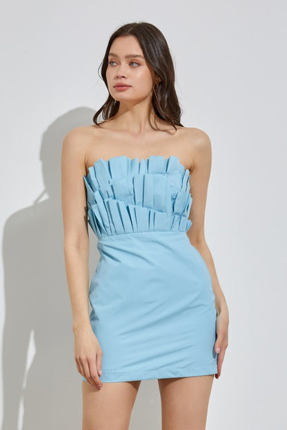 Off Shoulder Ruffle Dress - House of Binx 