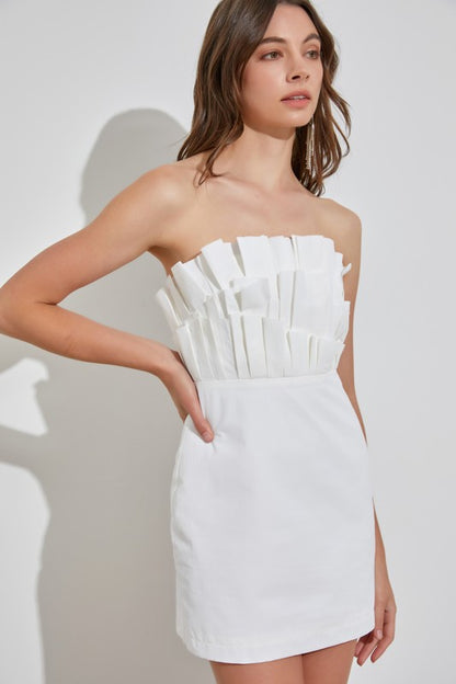 Off Shoulder Ruffle Dress - House of Binx 