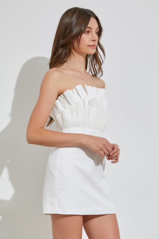 Off Shoulder Ruffle Dress - House of Binx 