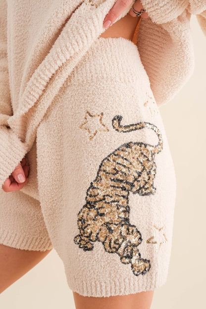 Cozy Soft Knitted Tiger Star Lounge Set - House of Binx 