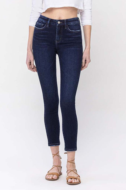High Rise Ankle Skinny Jeans - House of Binx 