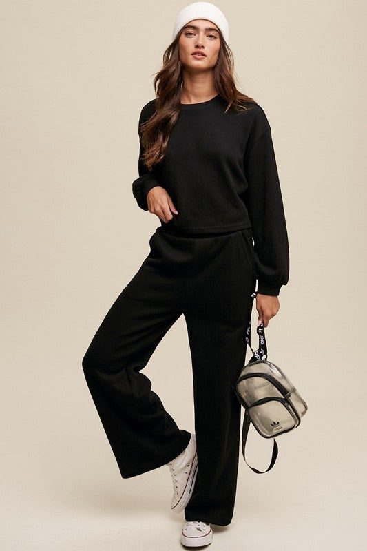 Knit Sweat Top and Pants Athleisure Lounge Sets - House of Binx 